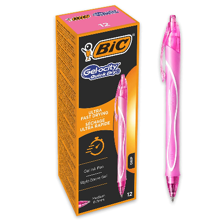 Bic GEL-OCITY QUICK DRY gel olovka pink