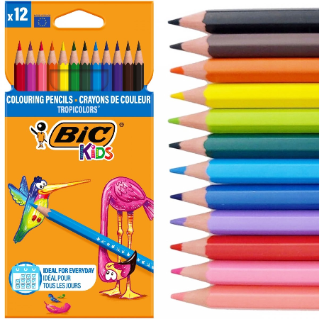 Bic drvene boje TROPICOLORS 1/12