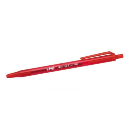 Bic ROUND STIC CLIC hemijska olovka crvena
