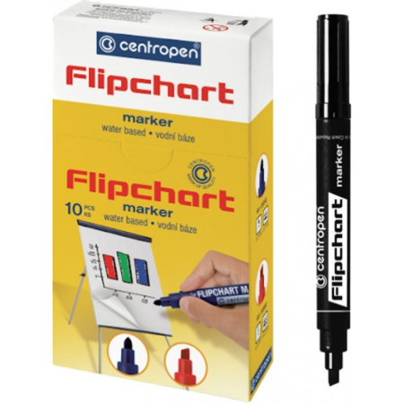 Centropen marker 8560 za flipchart blokove crni