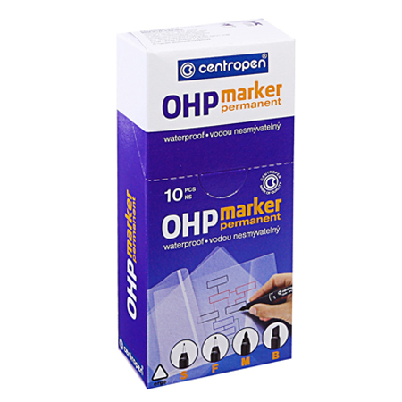 Centropen OHP marker 2636 crni 0.6 mm