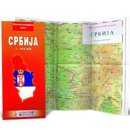 Geografska karta Srbije