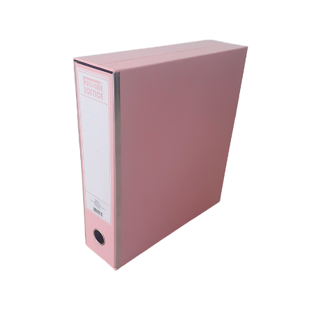 Registrator A4 sa lajsnom PVC Full-line pastel roze