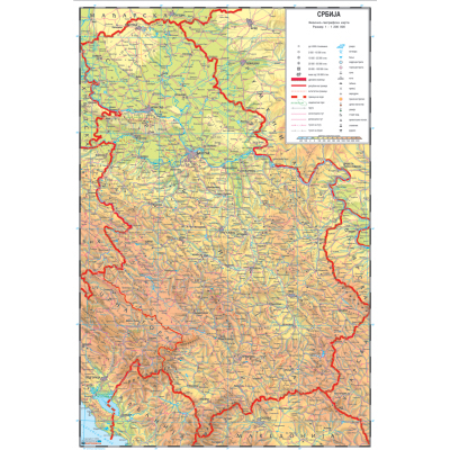 Školska atlasna karta Srbije
