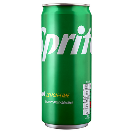 Sprite limenka 330ml