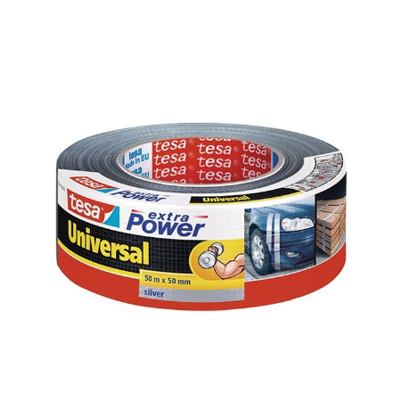 Traka lepljiva 50mm/50m Extra Power Tesa 56389 srebrna